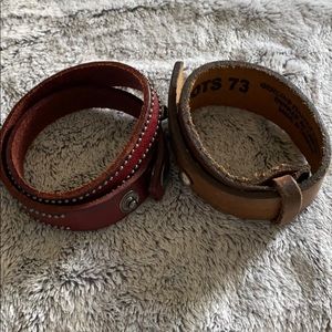 (2) Leather Wrap Bracelets